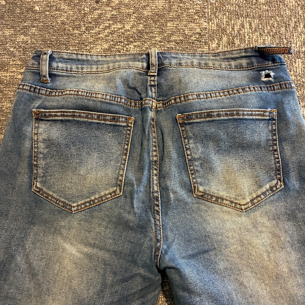 Venus Embroidered Floral Skinny Jeans Womens Size 8 Cottagecore Light Wash Ankle - Picture 9 of 12